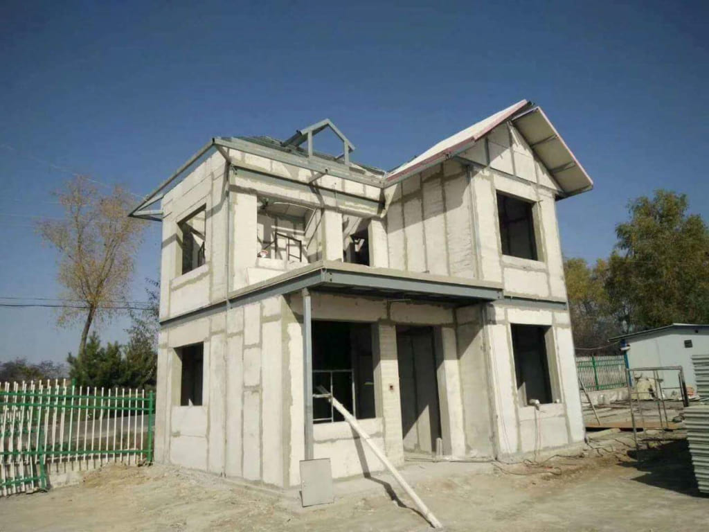 Nhà xây dựng bằng tấm bê tông nhẹ panel